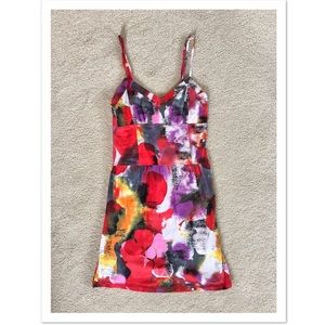 Volcom Mini Dress Small. Abstract colorful print.
